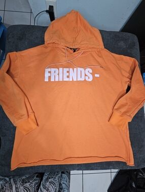 VLONE Orange Hooded FRIENDS Graphic